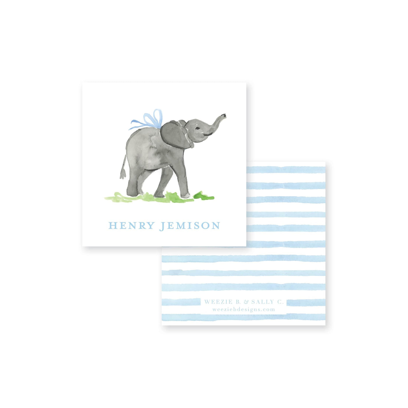 Baby Elephant Calling Card