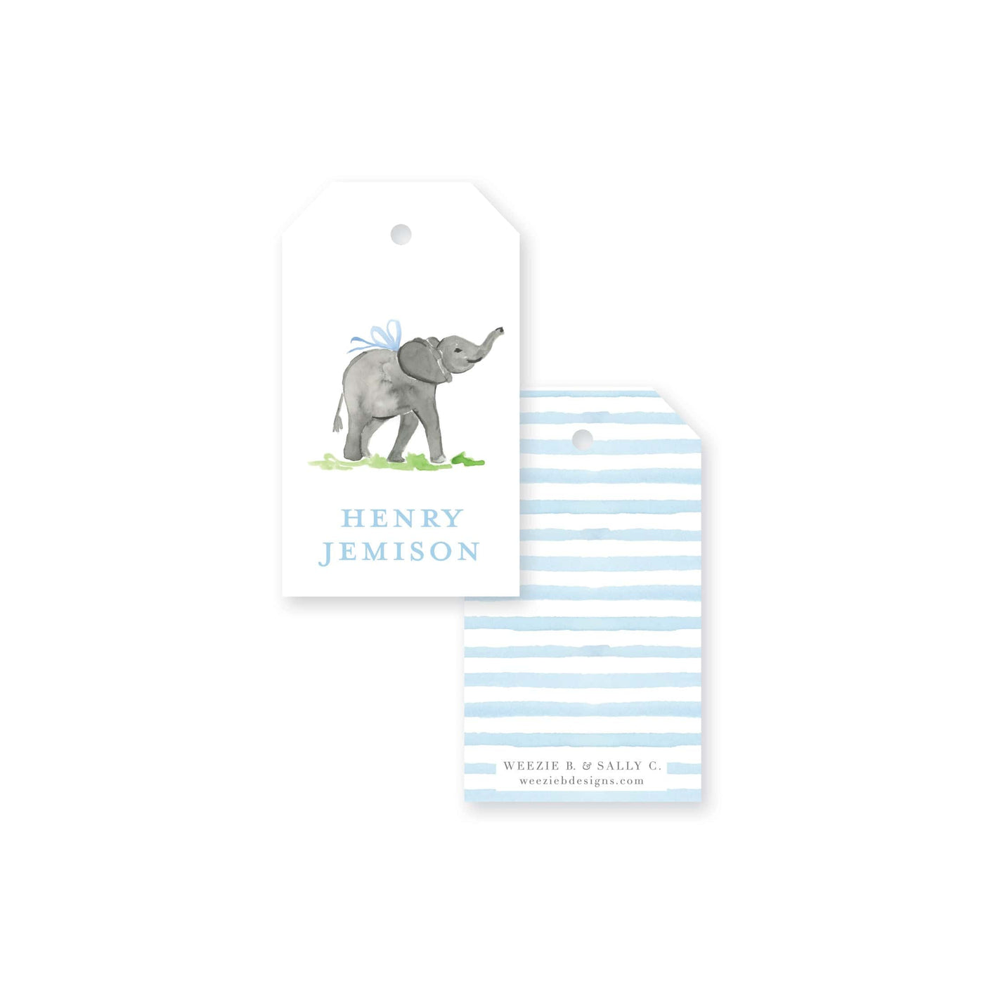 Baby Elephant Gift Tag