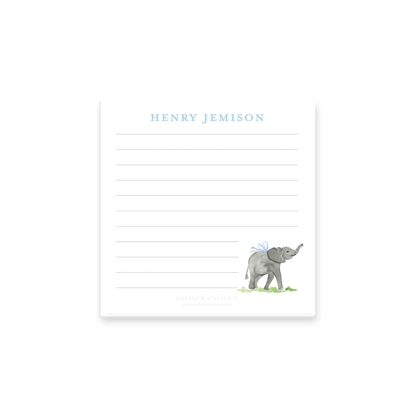 Baby Elephant Notepad