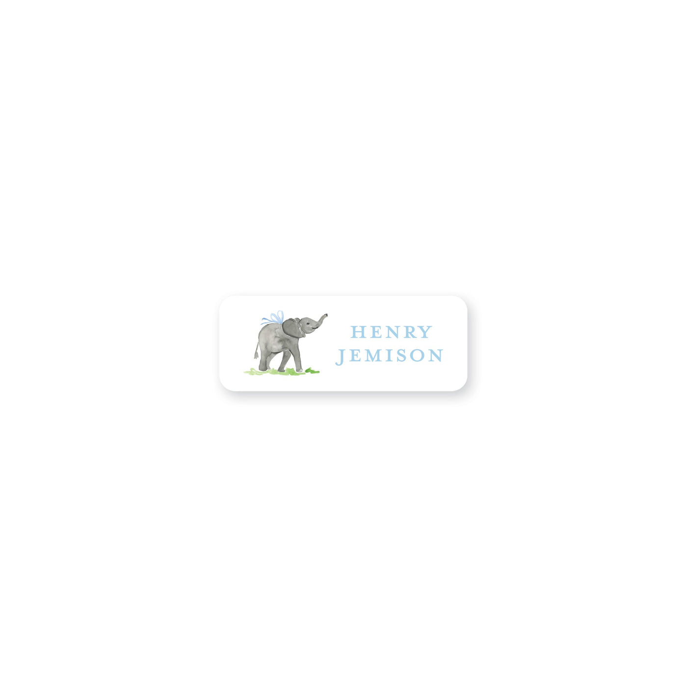 Baby Elephant Permanent Stickers