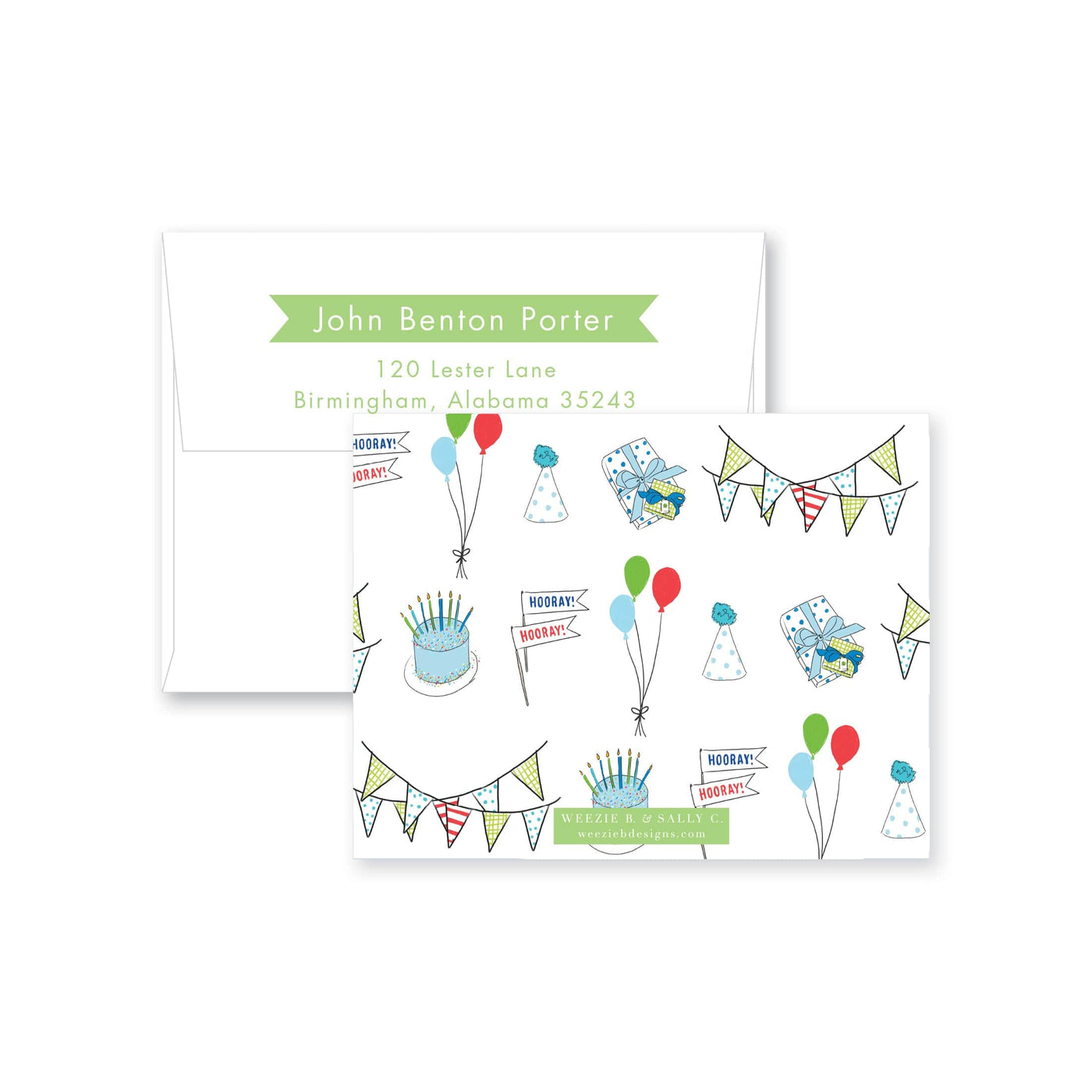 Celebrate Goods Times Flat Note Card