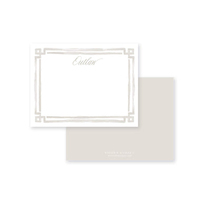 Bold Double Border Flat Note Card