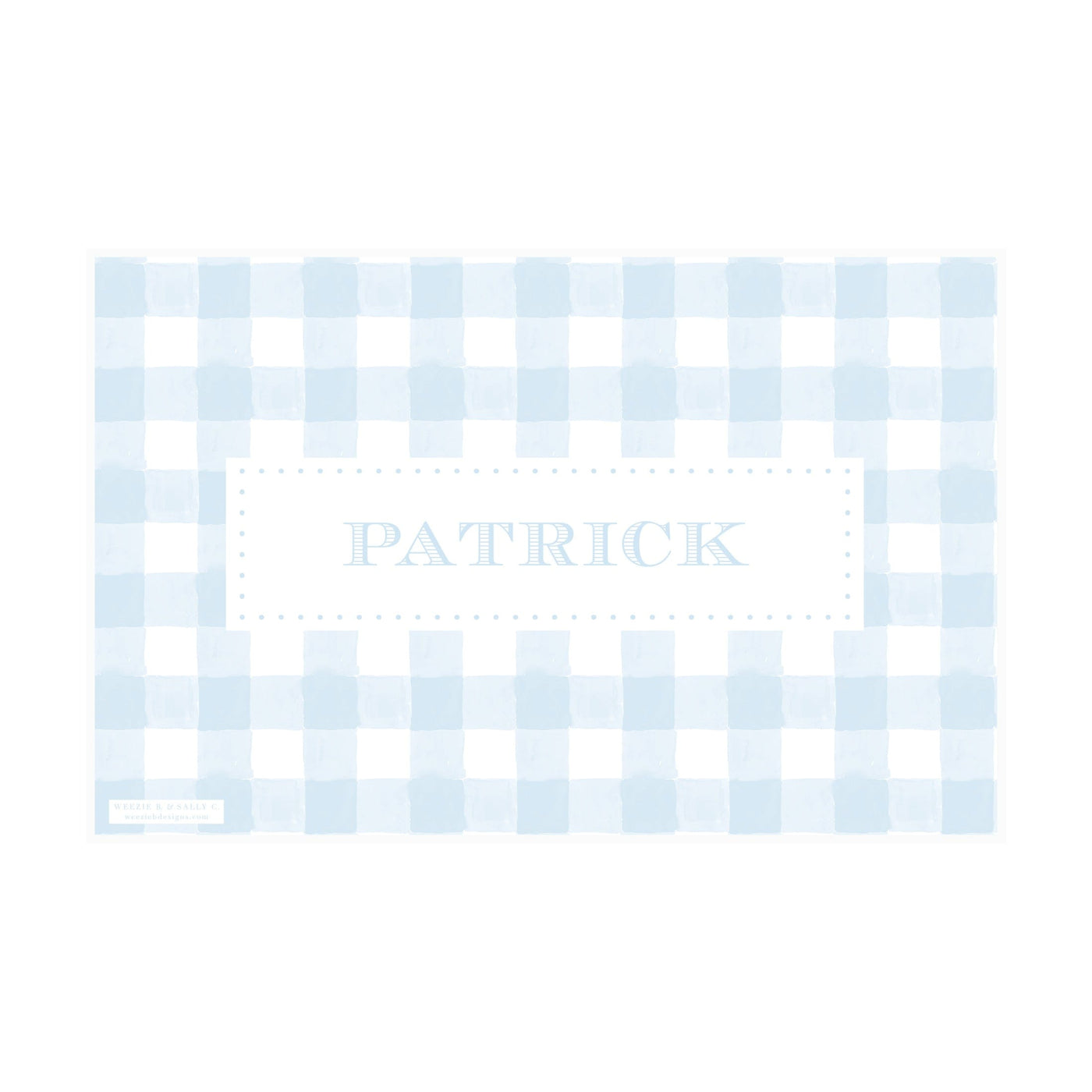 Peter Cottontail Pattern Placemat
