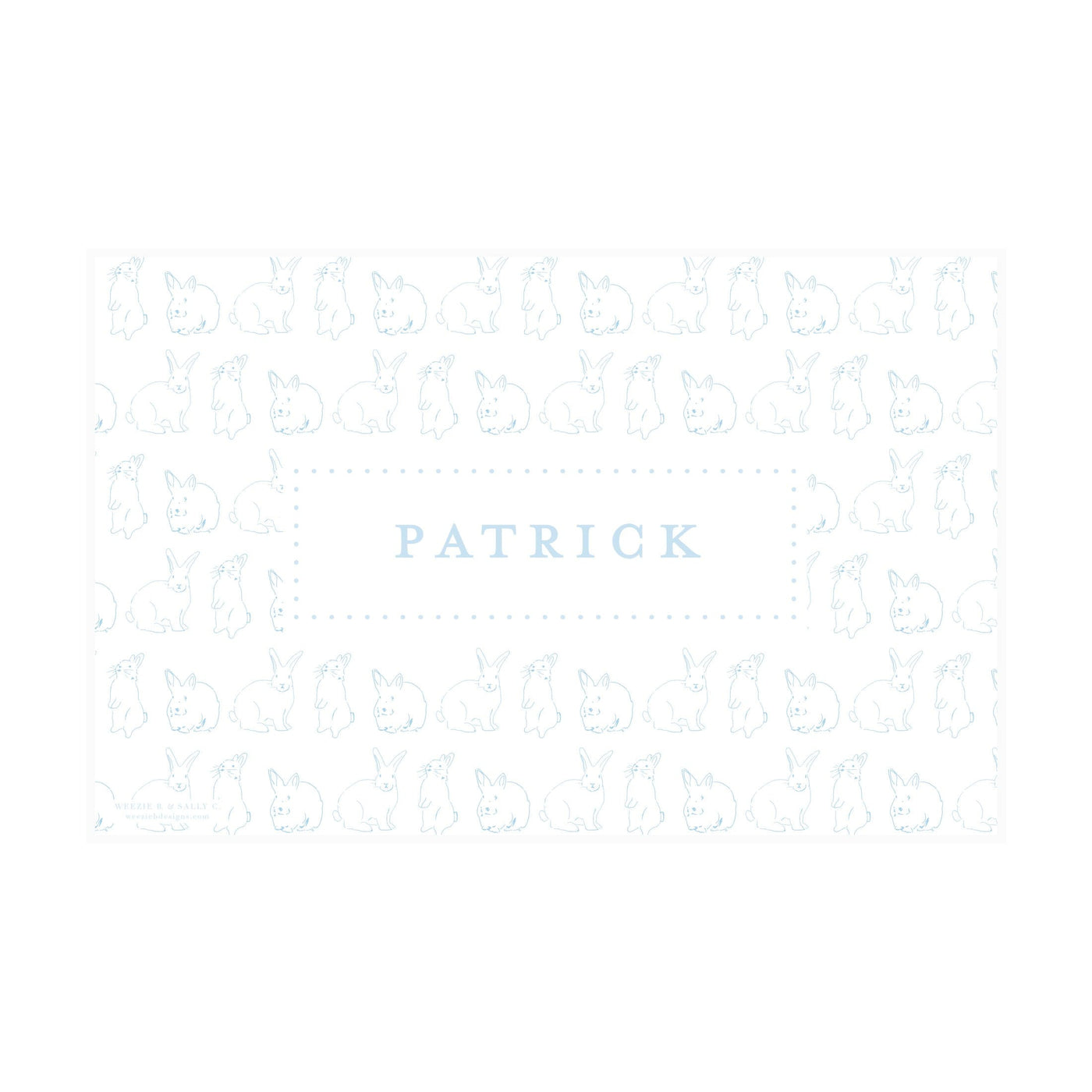Peter Cottontail Pattern II Placemat