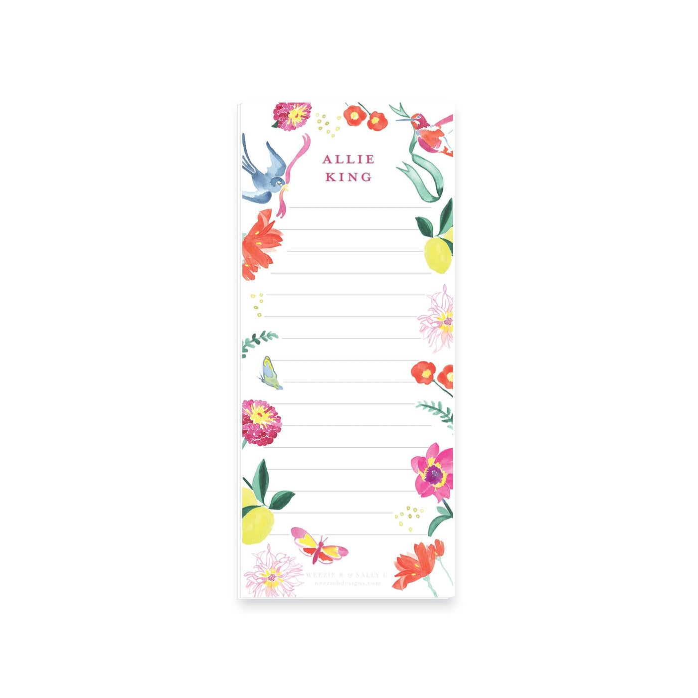 Butterfly Garden Notepad