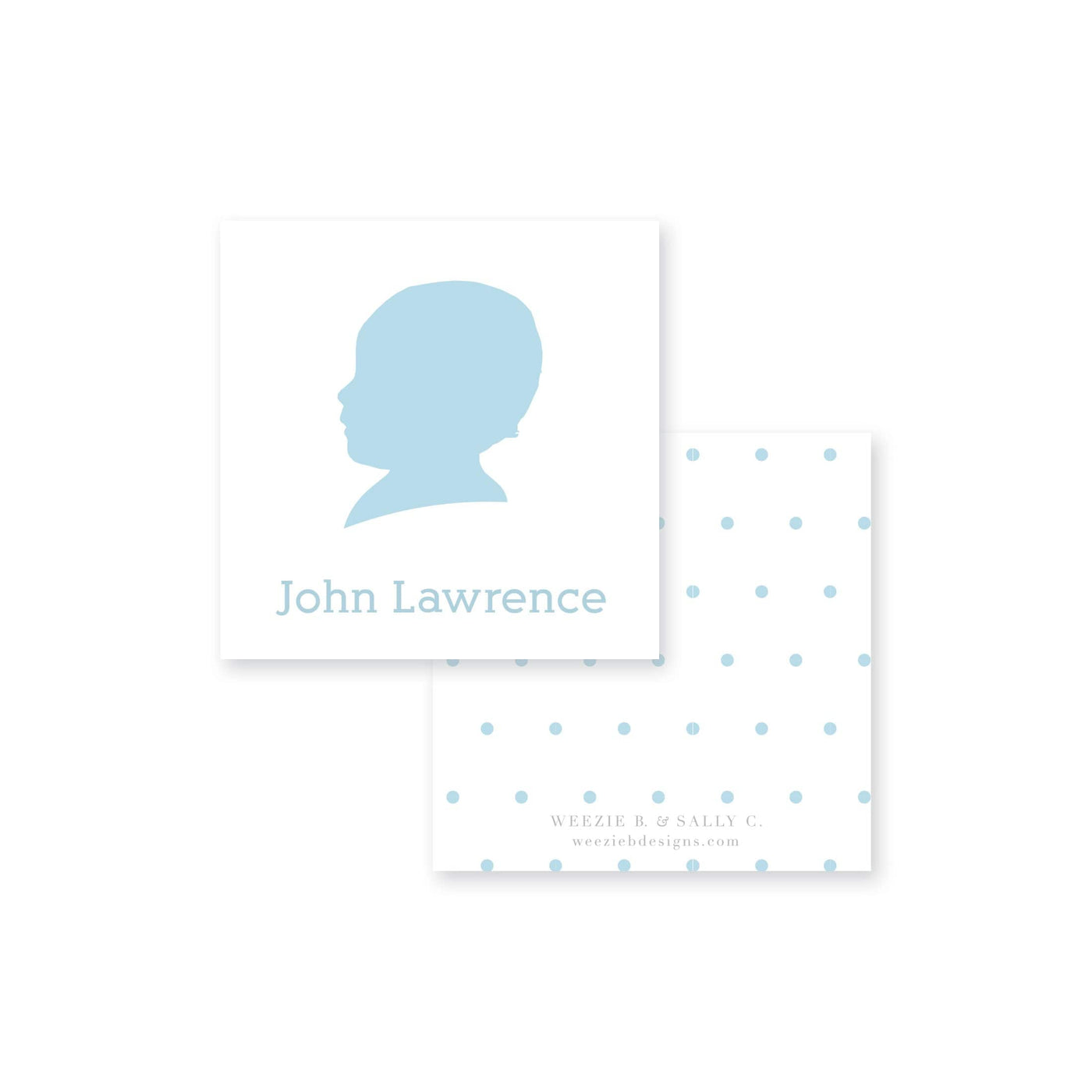 Sweet Silhouette Calling Card