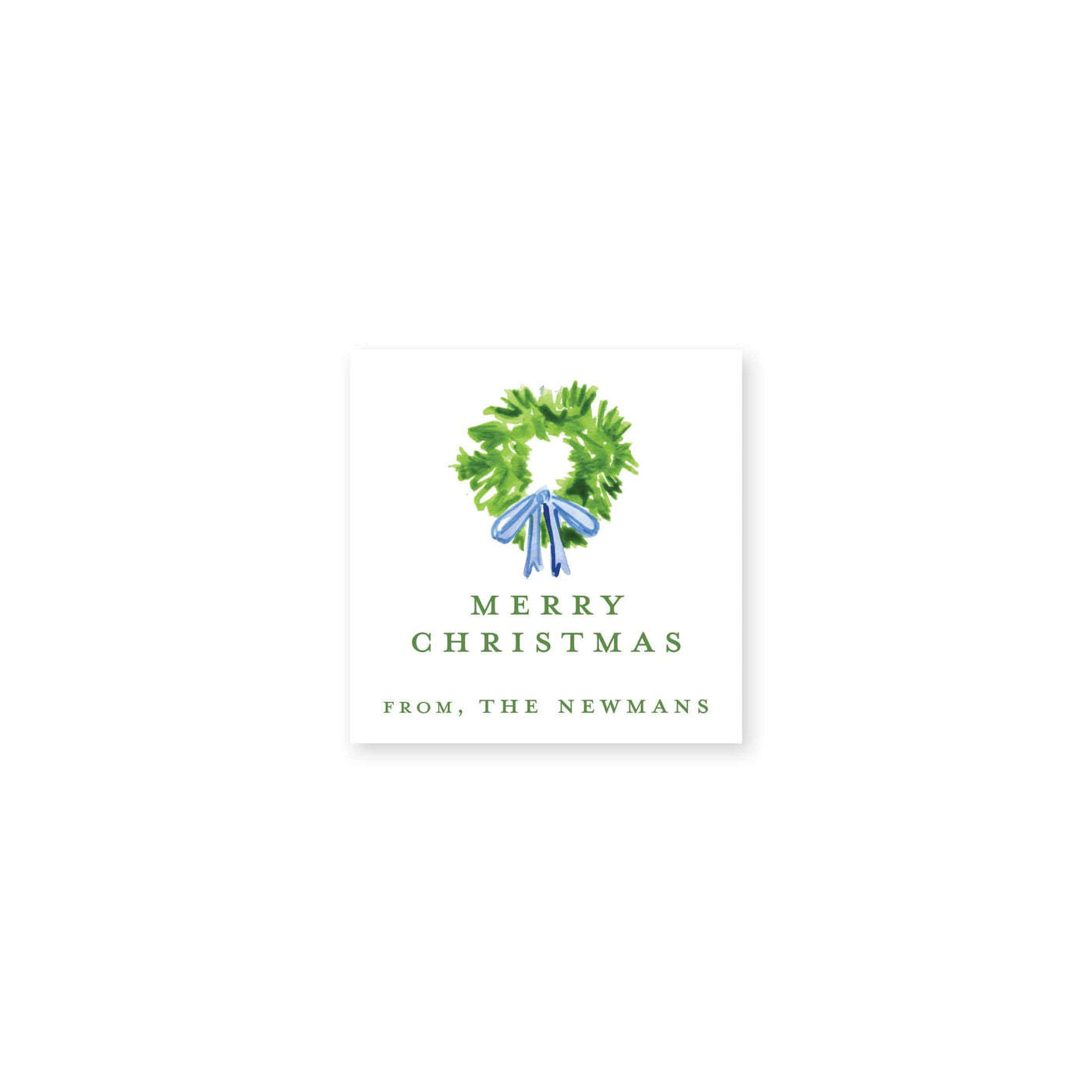 Chic Wreath Christmas Gift Stickers