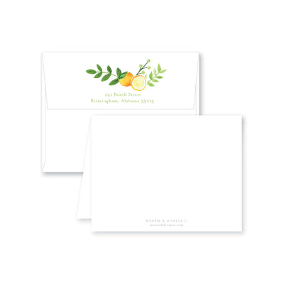 Citrus Wreath Folded Note Card