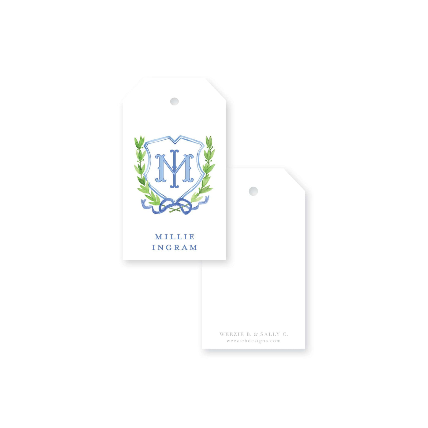 Crest 5 in Watercolor Gift Tag