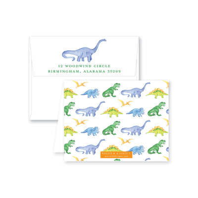 Dino Folded Note Card