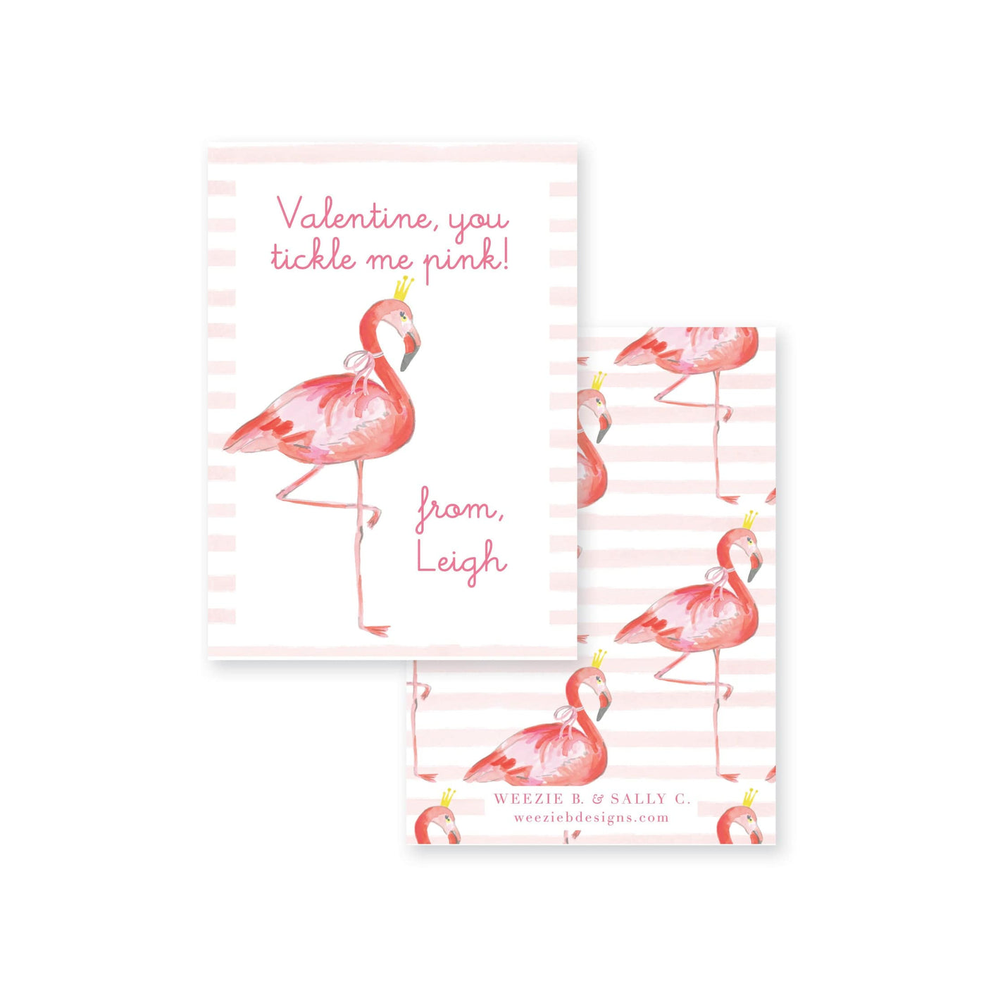 Pink Flamingo Valentines
