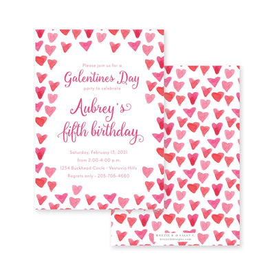 Galentines Hearts Birthday