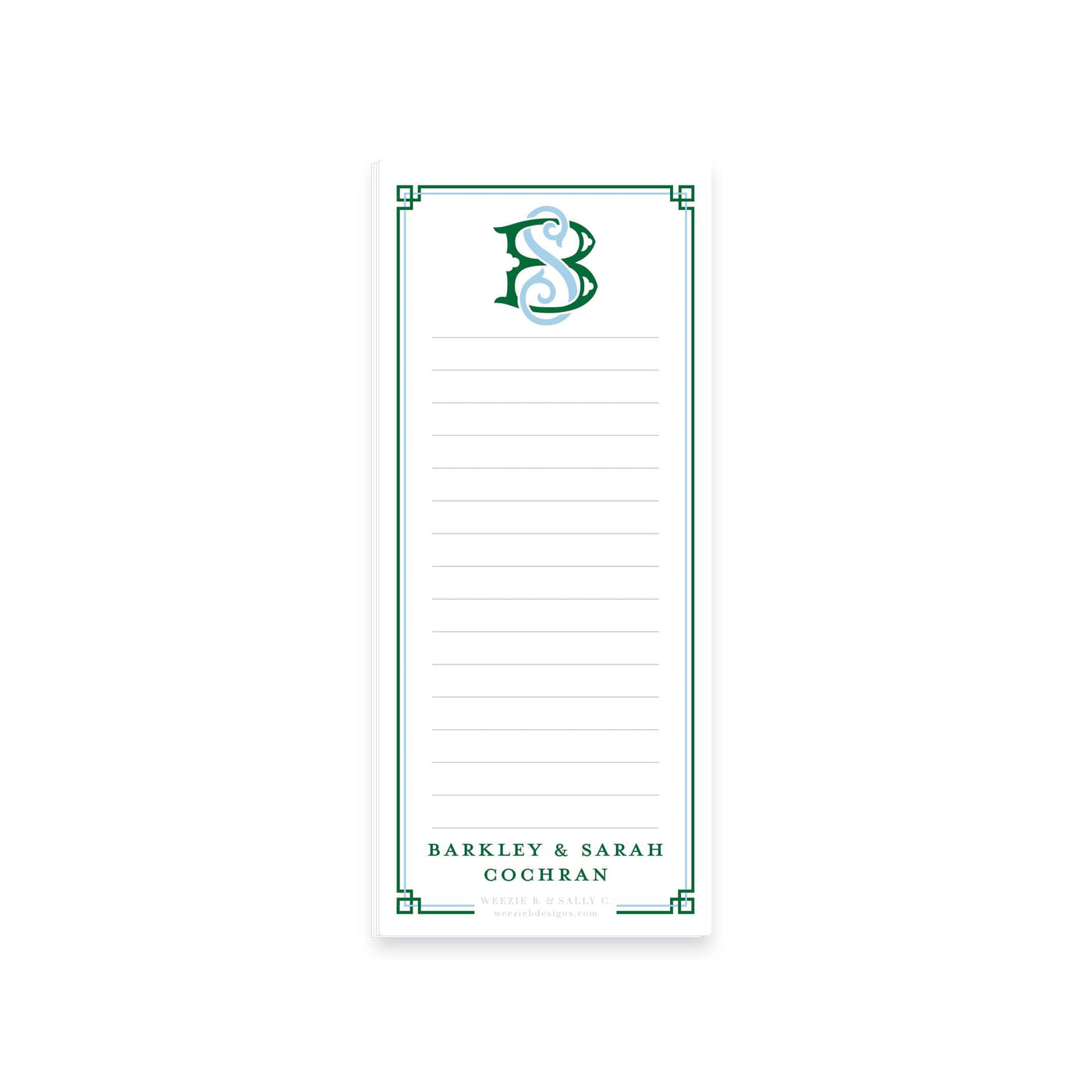 Intertwine Double Border Notepad