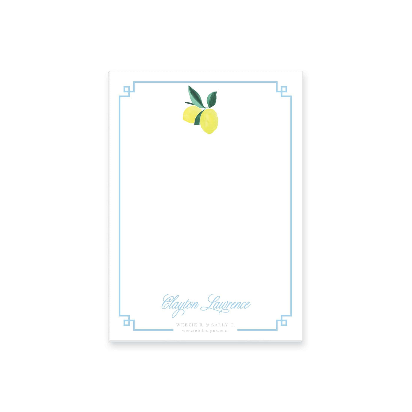 Lemon Polka Dot Notepad