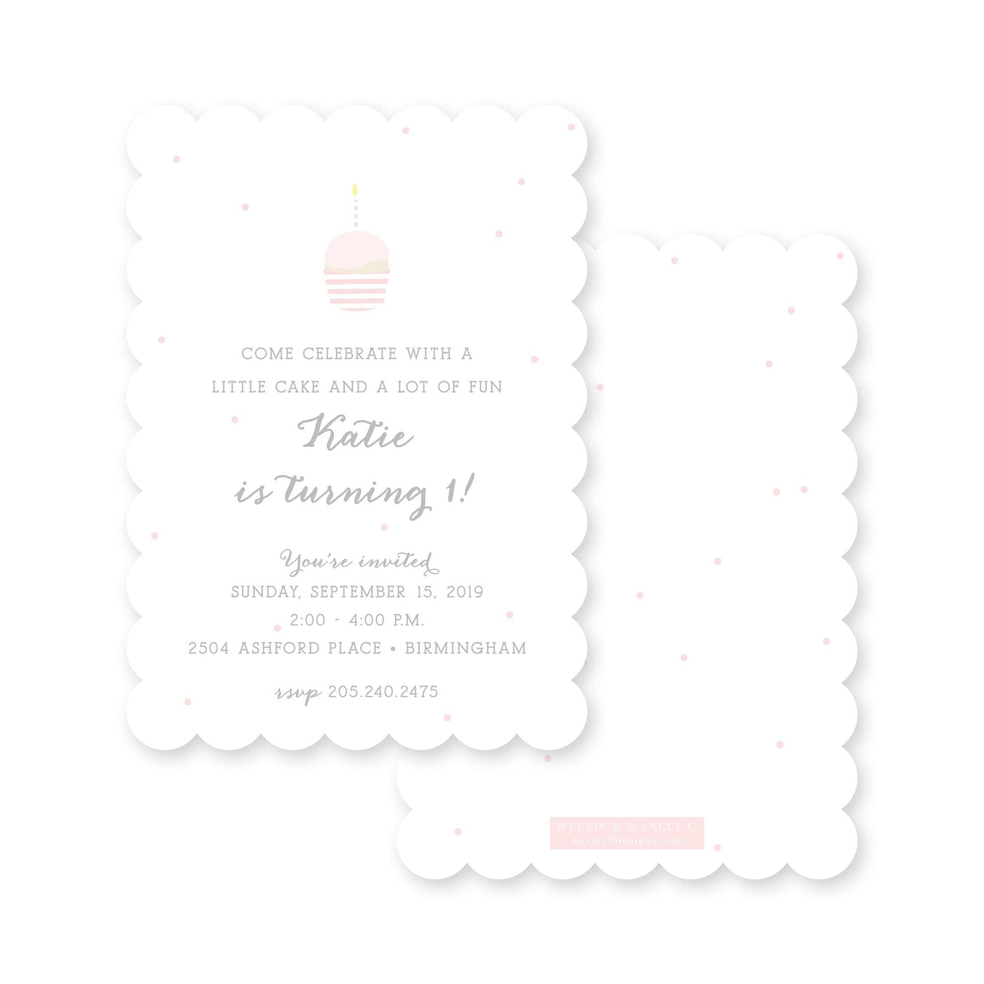 Weezie B. Designs | Little Cupcake Pink