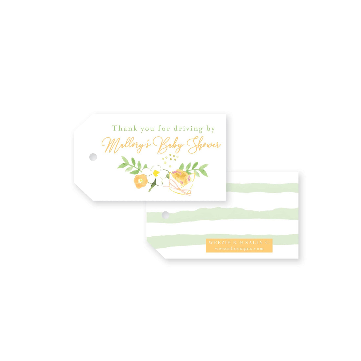 Muffins & Mimosas Thank You Gift Tag