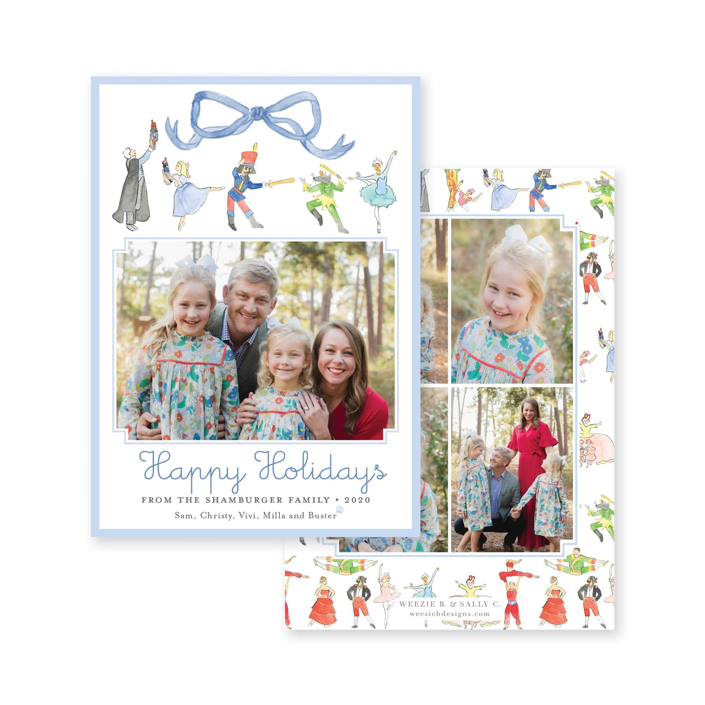 Nutcracker Story Vertical Christmas Card