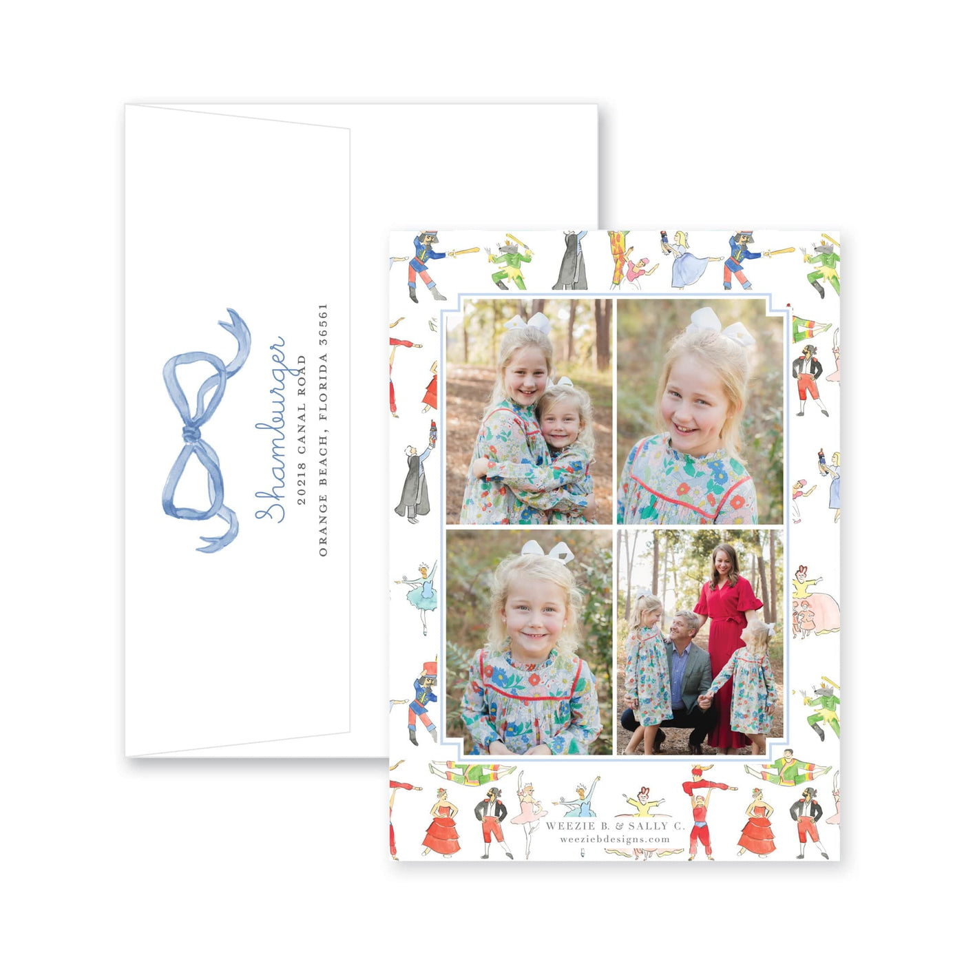 Nutcracker Story Vertical Christmas Card