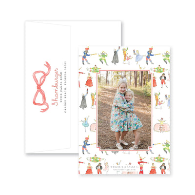 Nutcracker Story Vertical Christmas Card