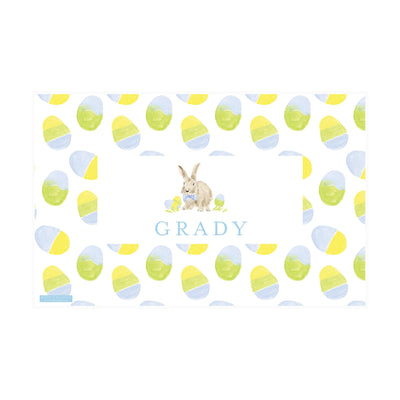 Weezie B. Designs | Dapper Easter Bunny - Stripes Placemat