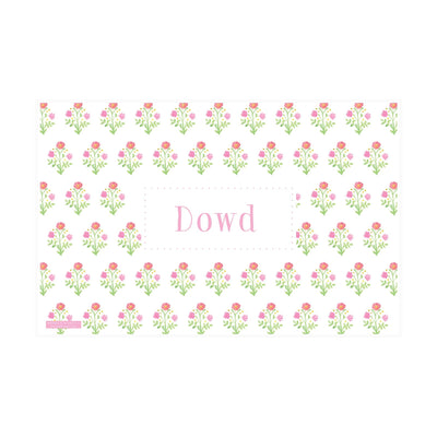 Weezie B. Designs | Place Setting Fun Placemat Back Flower Pattern