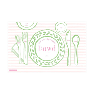 Weezie B. Designs | Place Setting Fun Placemat