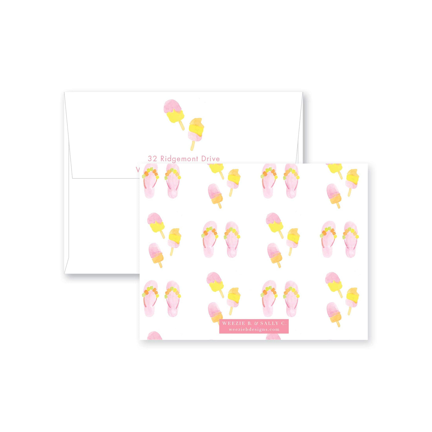 Popsicle Flat Note Card
