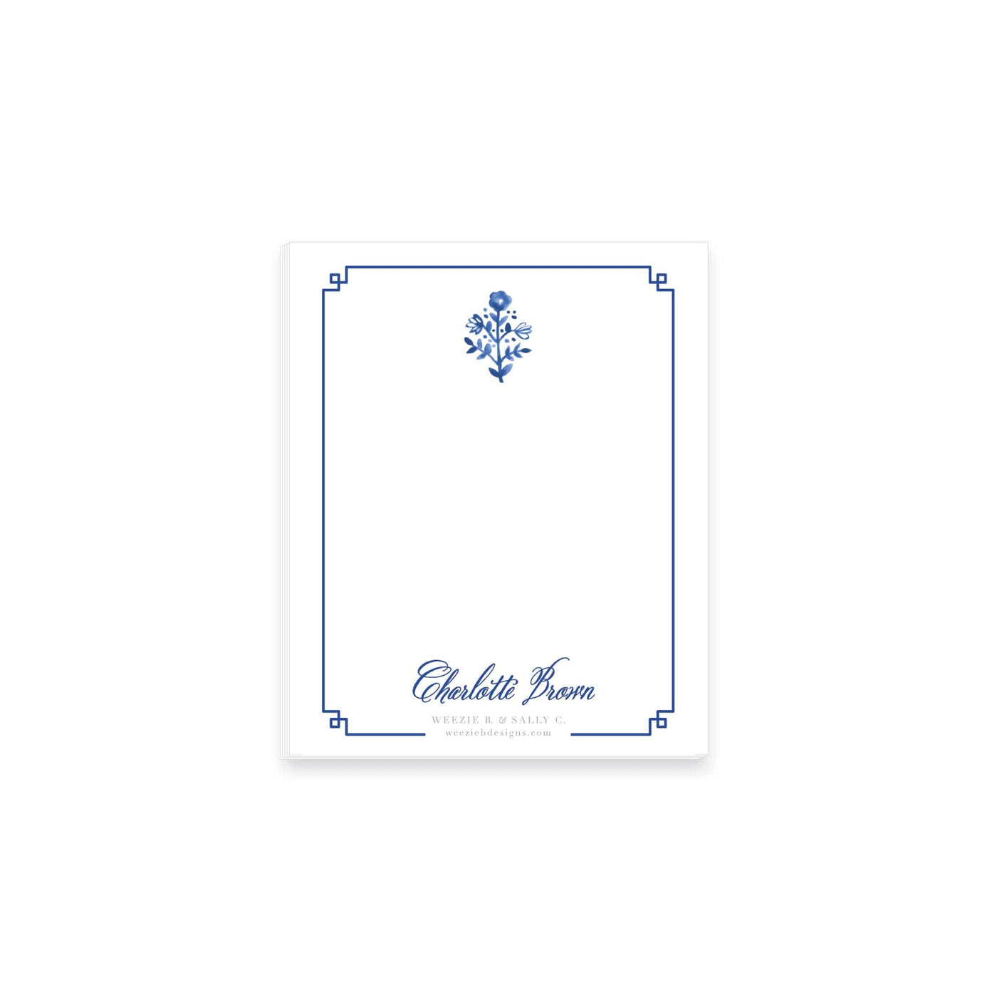 Delft Flowers Notepad