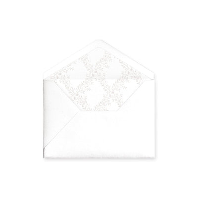 Floral Trellis Taupe Envelope Liner