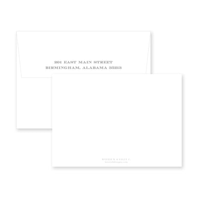 Simple Border Flat Note Card