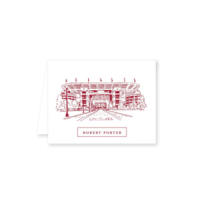 Bryant Denny Stadium Sketch Folded Note Card