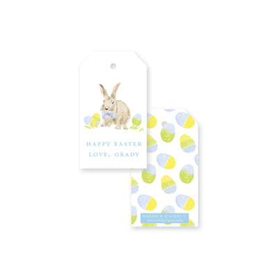 Weezie B. Designs | Dapper Easter Bunny Gift Tag
