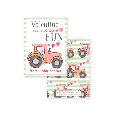 Loads of Fun Tractor Valentines