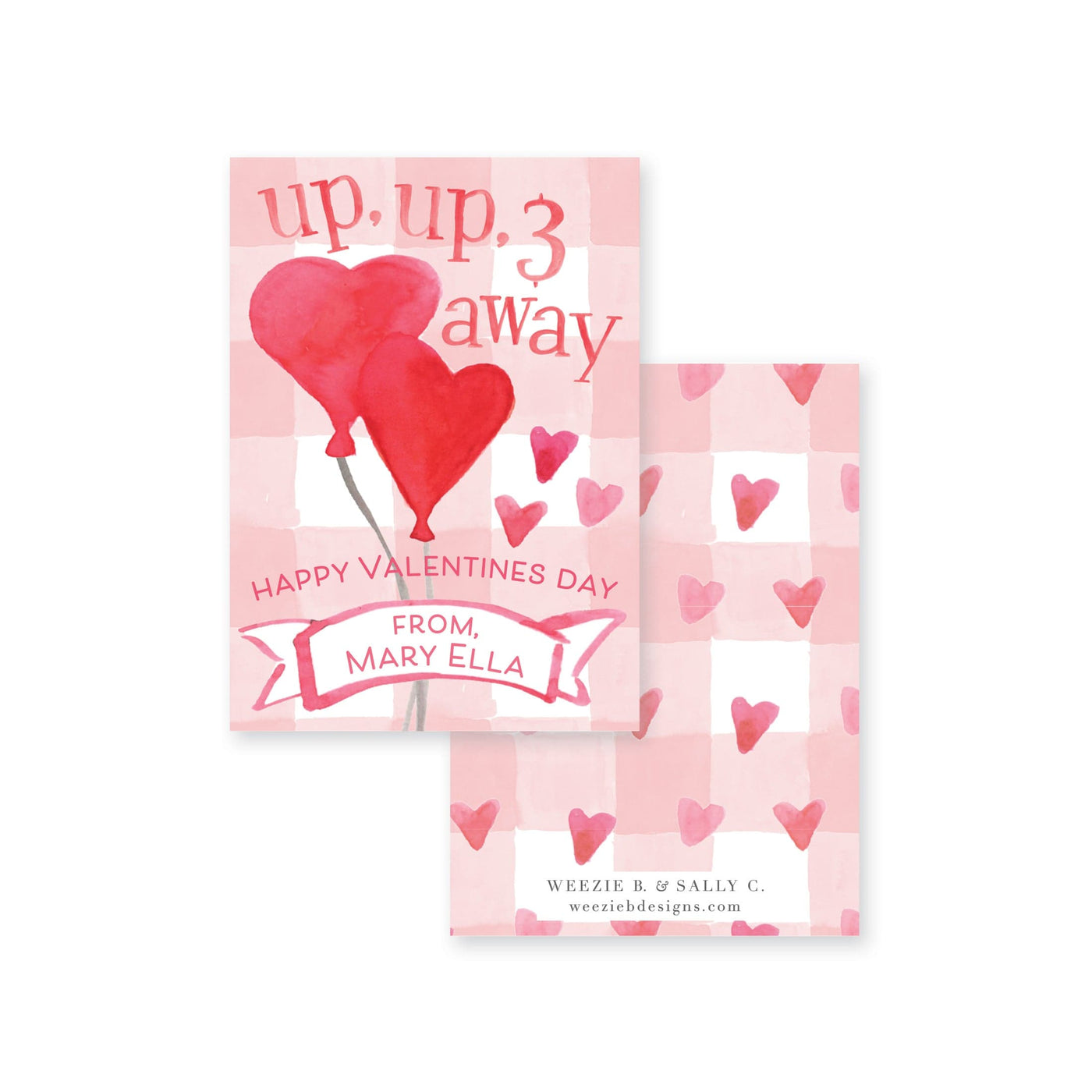 Up Up Away Balloon Valentines