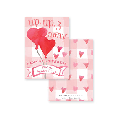 Up Up Away Balloon Valentines