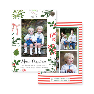 Weezie B. Designs | Christmas Icons Christmas Card 