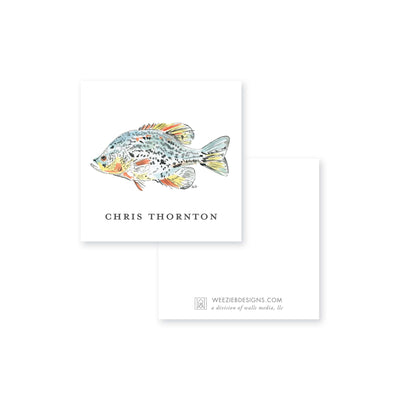 Watercolor Fish Calling Card