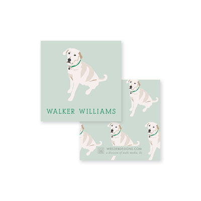 Weezie B. Designs | White Lab Calling Cards