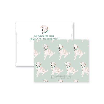 Weezie B. Designs | White Lab Flat Note Cards