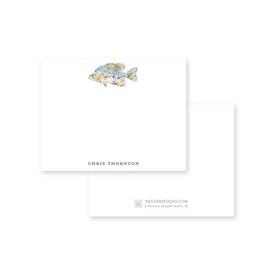 Watercolor Fish Flat Note Card