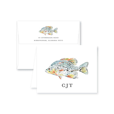Watercolor Fish II Folded Note Card
