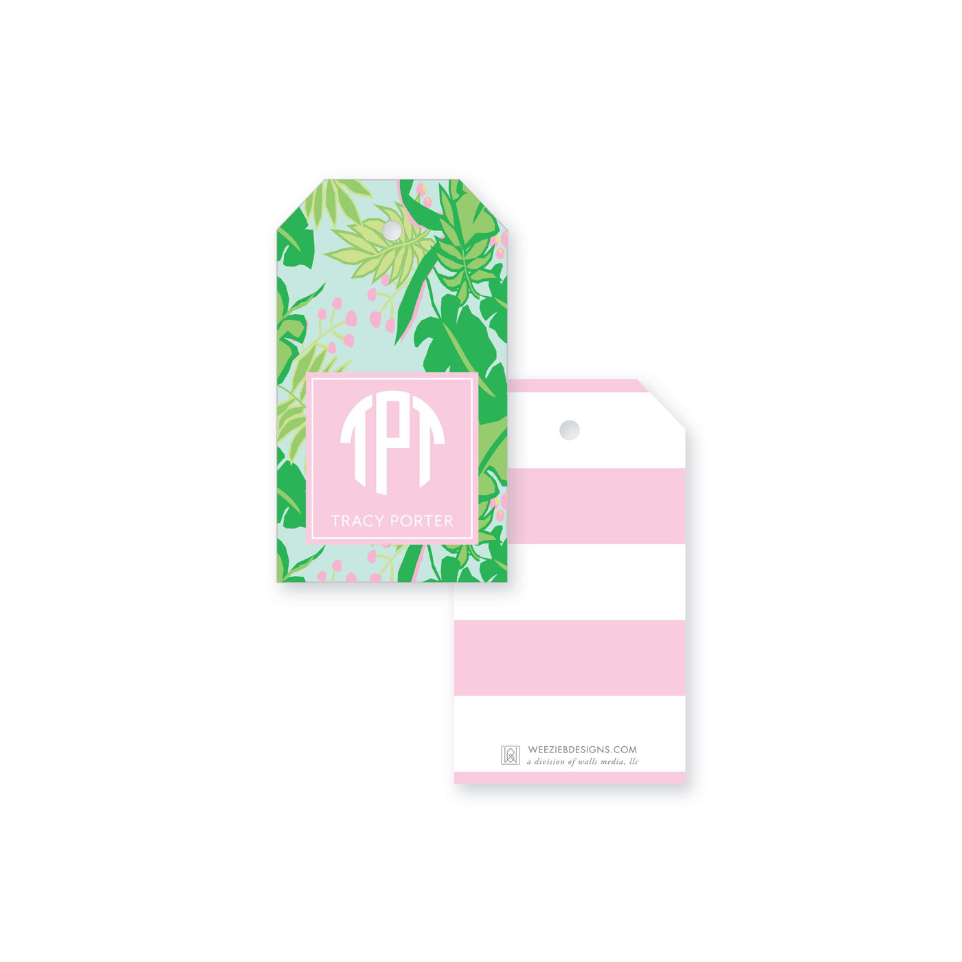 Weezie B. Designs | Bright & Tropical Gift Tag