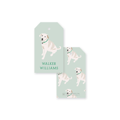 Weezie B. Designs | White Lab Gift Tag
