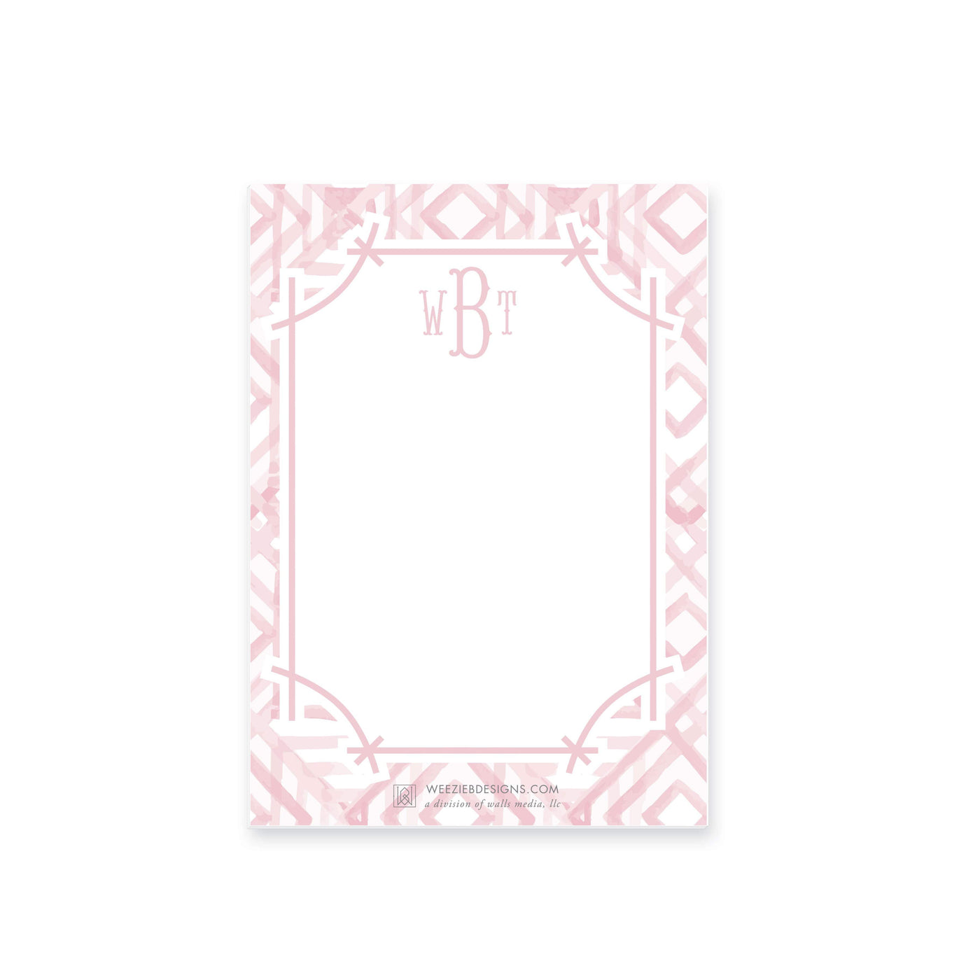 Weezie B. Designs | Watercolor Bamboo Notepad 