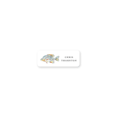 Watercolor Fish Permanent Stickers