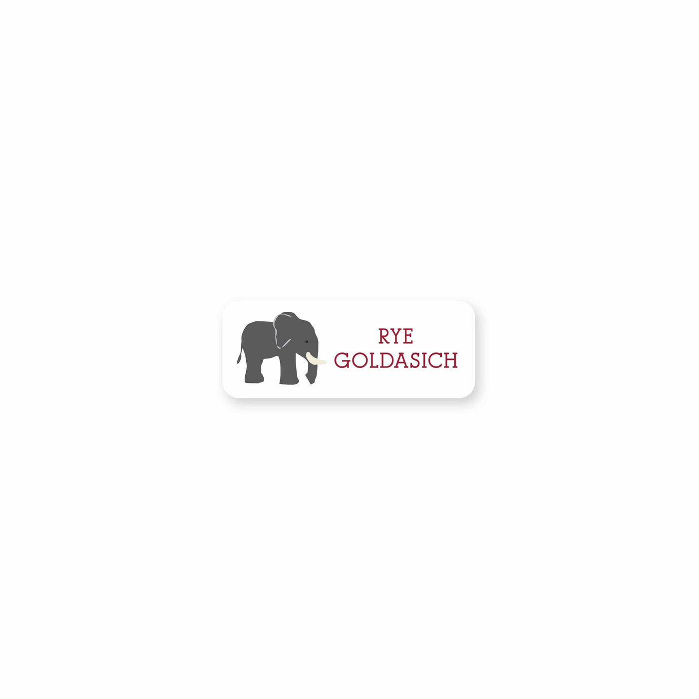 Weezie B. Designs | Sweet Elephant Permanent Stickers