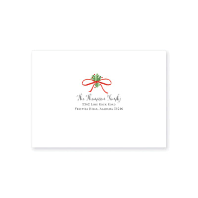 Weezie B. Designs | Holiday Swag Christmas Card 