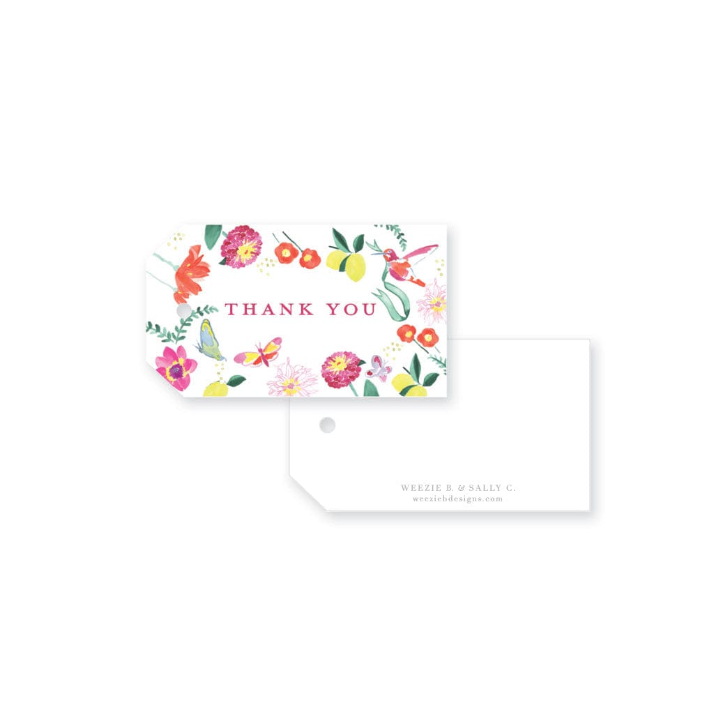 Weezie B. Designs | Butterfly Garden Gift Tag